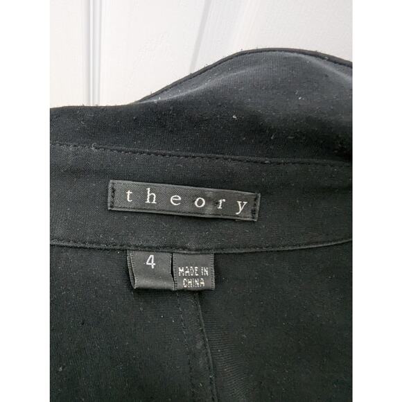 Theory Dress Size 4 Clemira Dark Academia Wednesday Addams Schoolgirl Goth - Picture 3 of 14